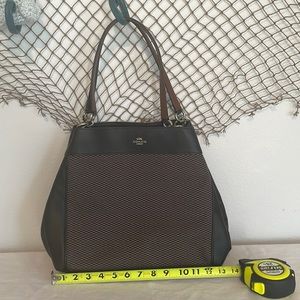 Coach black and gray purse